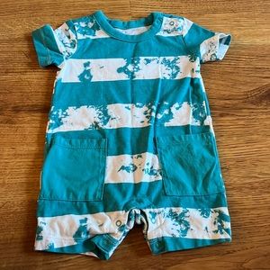 5/$10 Wonder Nation Tie Dye Blue Romper 9m